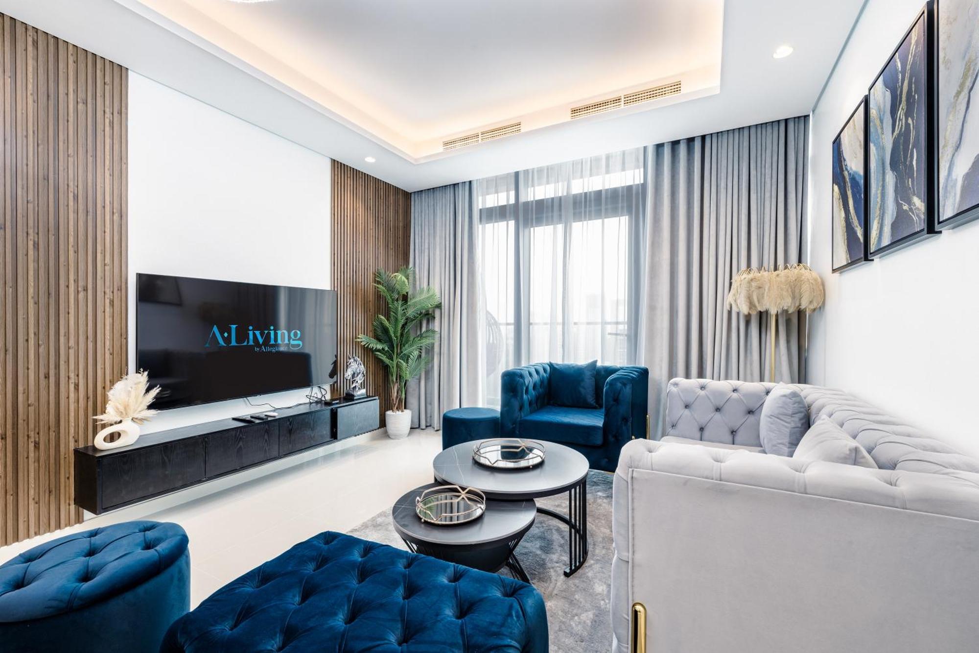 Aliving Luxe 2Br With Burj Khalifa View Infinity Pool Midtown-4704 Lägenhet Dubai Exteriör bild