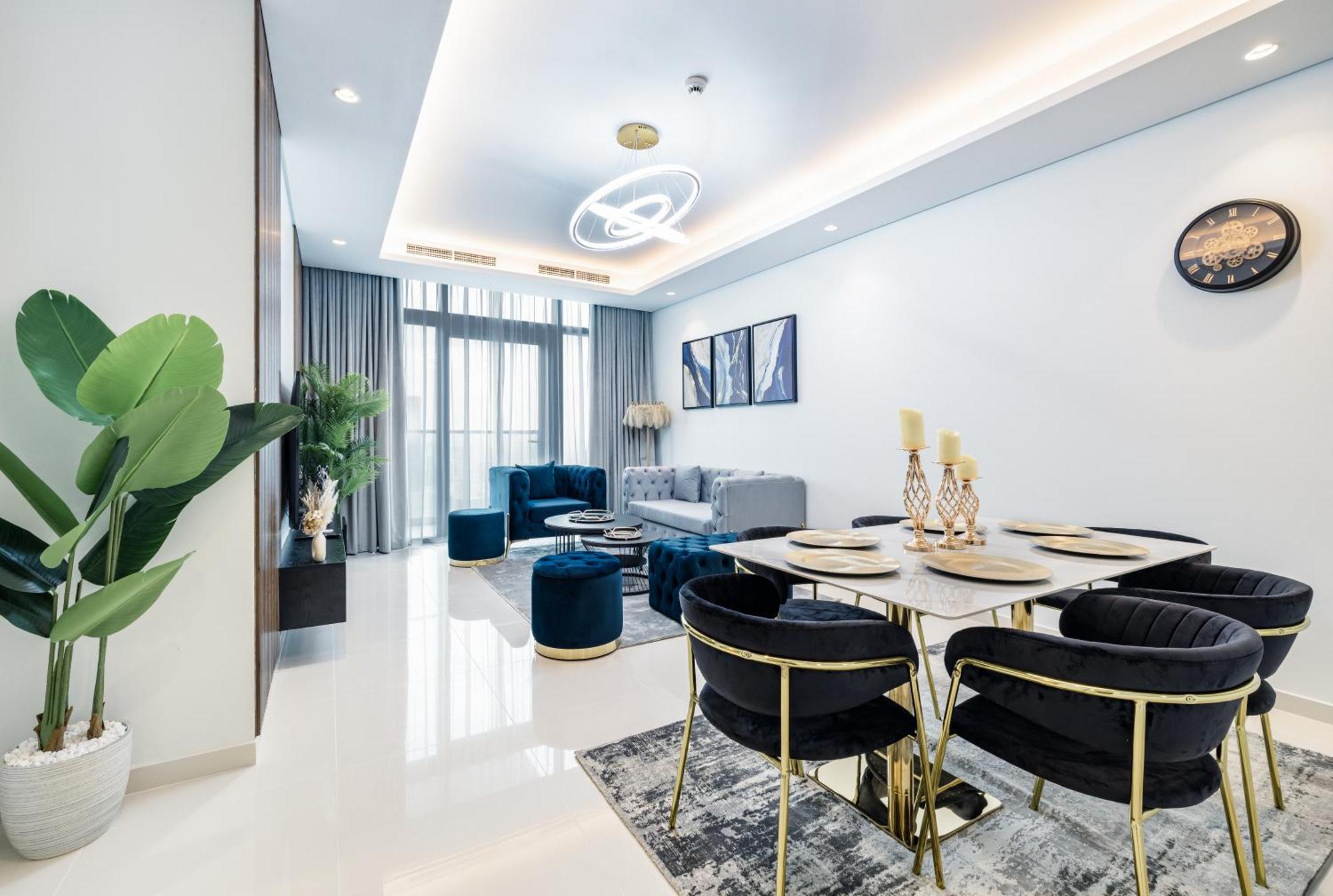 Aliving Luxe 2Br With Burj Khalifa View Infinity Pool Midtown-4704 Lägenhet Dubai Exteriör bild